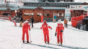 skiing